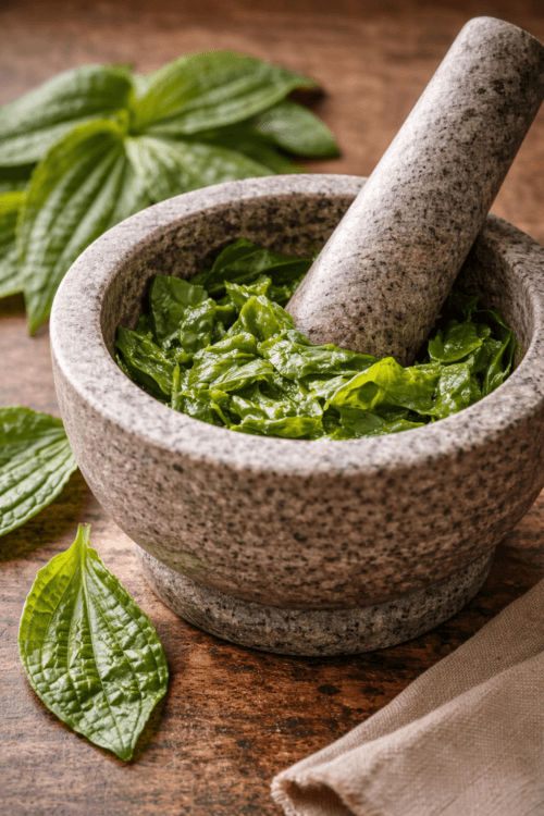 fresh plantain poultice