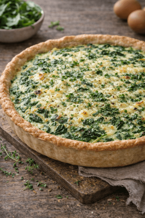 Nettle quiche
