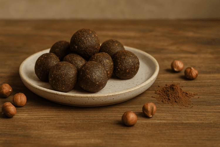 Hazelnuts energy balls