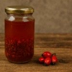 Rosehip infused vinegar