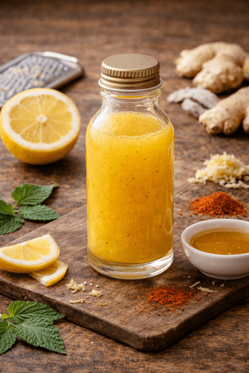 Lemon ginger elixer