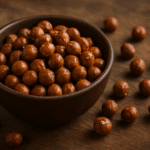 bowl of roasted hazelnuts