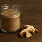 jar of porcini mushroom powder