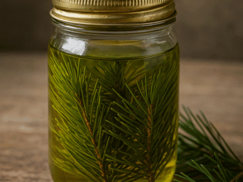 Pine infused oil