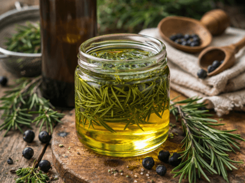 Pine infused oil